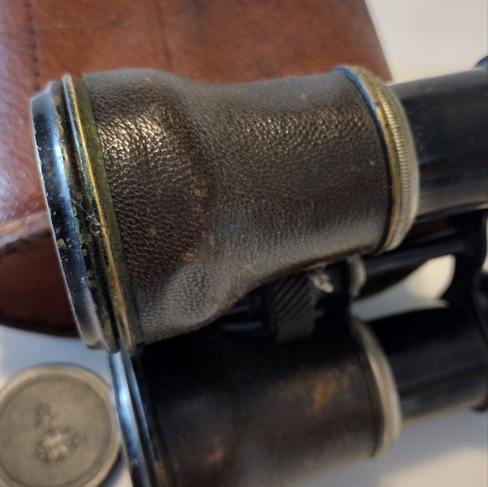 Vintage Pebble Leather Opera/Theater  Lenses Glasses Binoculars - Picture 8 of 10
